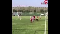 تکنیک دیدنی و تماشایی پسر رونالدو در زمین فوتبال! + فیلم