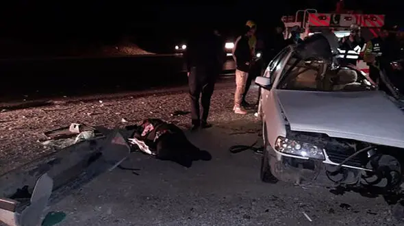 مرگ راننده تاکسی در تصادف اتوبان کرج / امروز صبح رخ داد + عکس