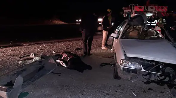 مرگ راننده تاکسی در تصادف اتوبان کرج / امروز صبح رخ داد + عکس