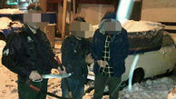غافلگیری دزدان مغازه در شب یخی پایتخت توسط پلیس+ عکس