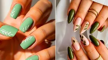 طرح های جدید دیزاین ناخن سبز فانتزی؛ 15 مدل شیک و متنوع