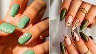 طرح های جدید دیزاین ناخن سبز فانتزی؛ 15 مدل شیک و متنوع
