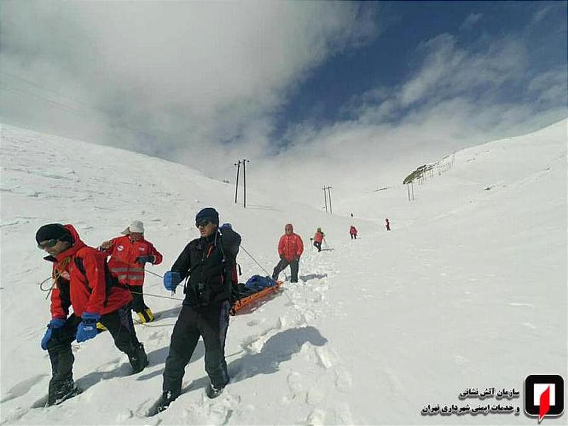 نجات سه کوهنورد از ارتفاعات توچال تهران 