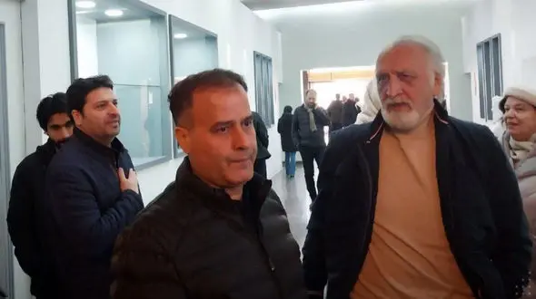 حضور احمد نجفی در صندوق رای ویژه اصحاب فرهنگ و هنر + عکس و فیلم