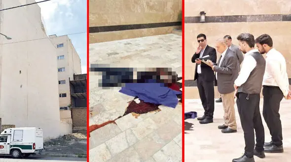 عکس های محل مرگ نوجوان 17 ساله با حضور بازپرس جنایی مشهد / میخواست از لانه اسرار آمیز فرار کند