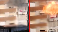 فیلم لحظه انفجار در خانه مسکونی / شعله های آتش ترسناک بود