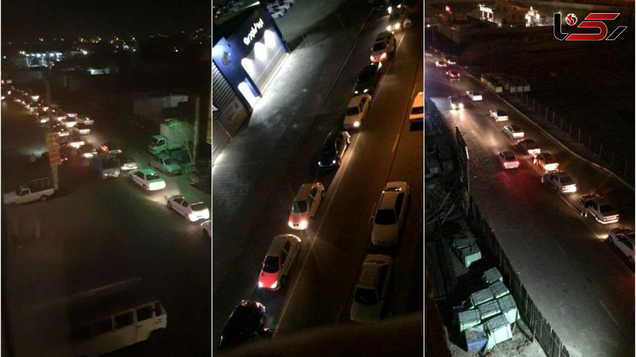 هجوم مردم به پمپ بنزین های تهران + عکس
