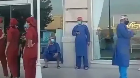 فیلم فرار مردان طاس از اتاق عمل کاشت مو بخاطر زلزله هرمزگان !