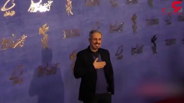 شیطنت جواد رضویان در جشواره فیلم فجر +فیلم