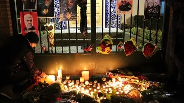 ادای احترام به سردار شهید در هلند