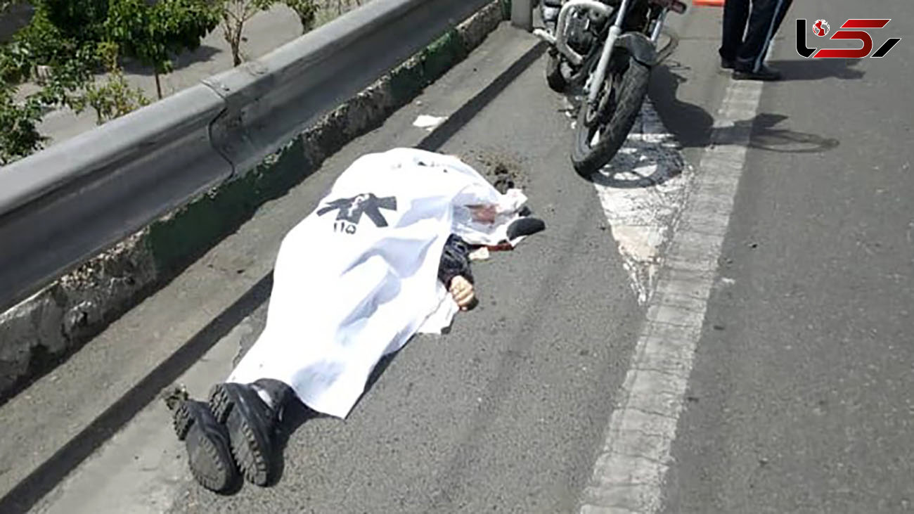 مرگ موتورسوار در زنجان