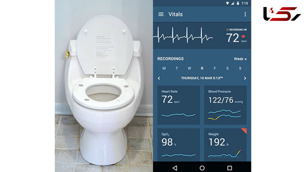 توالت فرنگی که سلات قلبی تان را رصد می کند+ عکس