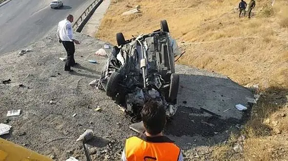 فیلم لحظه سقوط خودرو از اتوبان طبقاتی / وحشت می کنید! 