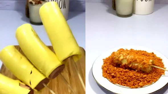 ببینید / کورن داگ راحت ترین و خوشمزه ترین غذای فست فودی + فیلم