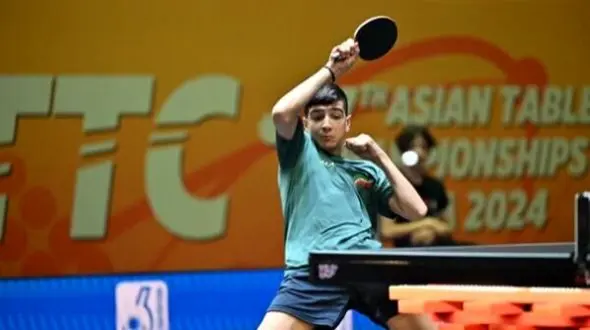 نابغه 15 ساله تنیس روی میز ایران از پس حریف کره ای برنیامد!