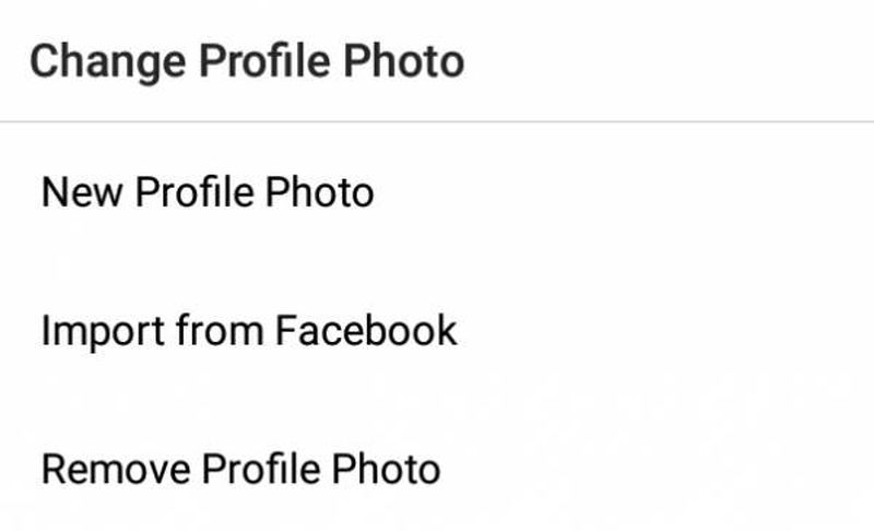 تغییر عکس حساب کاربری در اینستاگرام