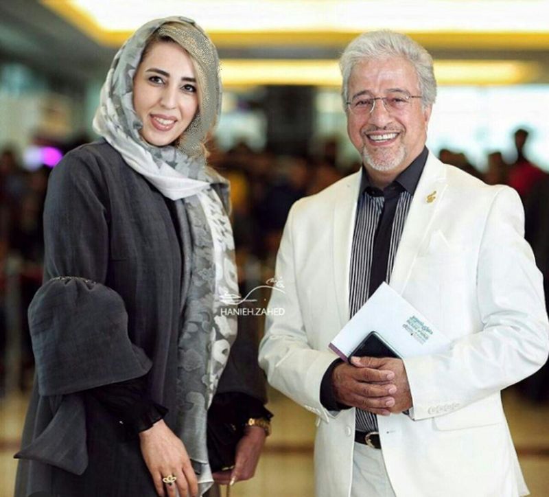 علیرضا خمسه و همسرش