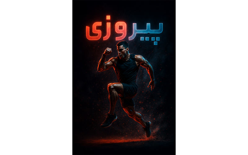 ساخت پوستر ورزشی با هوش مصنوعی