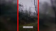 فیلم بارش شدید باران در شهرستان سیاهکل گیلان