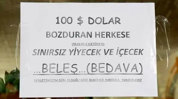 غذا و هتل مجانی در ترکیه برای حفظ لیر