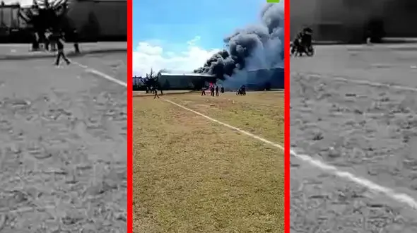 فیلم سقوط هواپیمای کوچک در مکزیک نزدیک فرودگاه تولکا