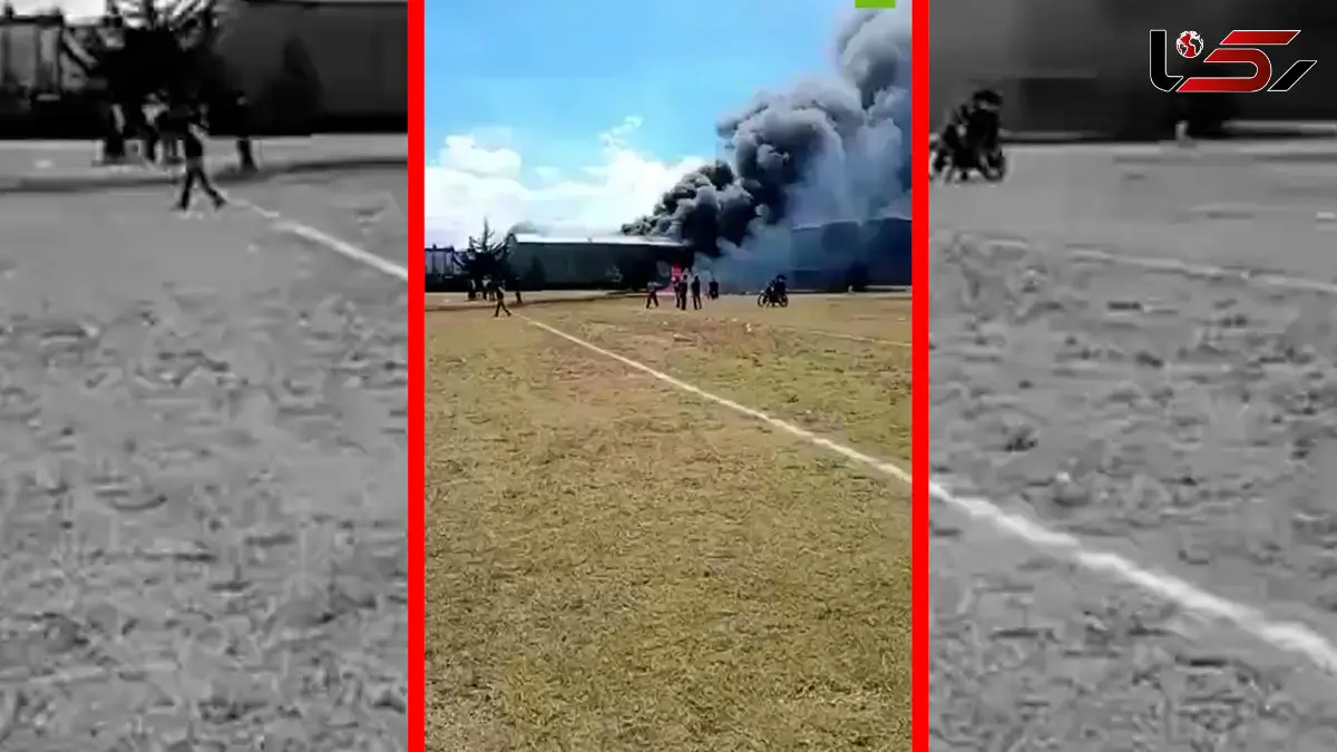 فیلم سقوط هواپیمای کوچک در مکزیک نزدیک فرودگاه تولکا