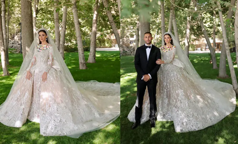 لباس عروس سلبریتی‌ها از برند الی صعب