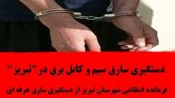 دستگیری سارق سیم و کابل برق در"تبریز"