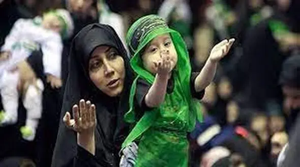 برگزاری مراسم شیرخوارگان حسینی در حرم حضرت معصومه در قم
