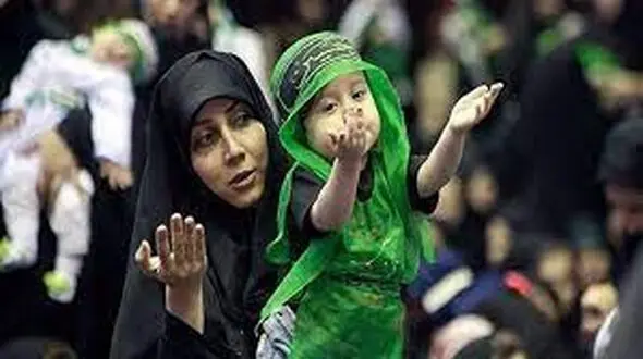 برگزاری مراسم شیرخوارگان حسینی در حرم حضرت معصومه در قم