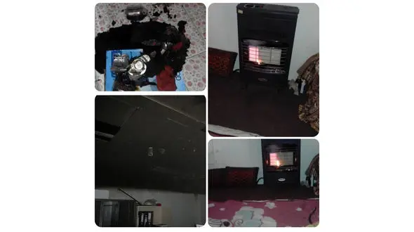 نجات مرد خواب از میان شعله های آتش / در رشت + عکس