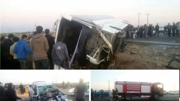 علت تصادف مرگبار اتوبوس دانش آموزان دختر دبیرستانی در سوسنگرد +عکس
