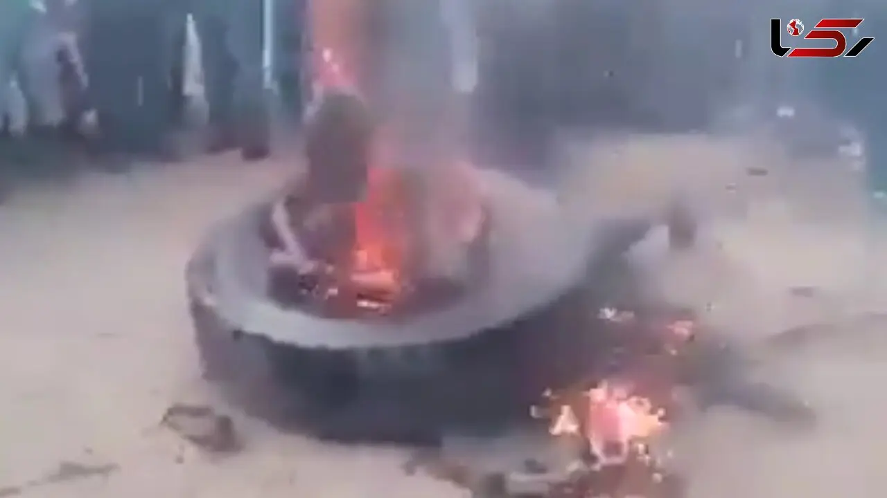 زنده سوزاندن فجیع یک مسلمان در میانمار+ فیلم وحشتناک 16+
