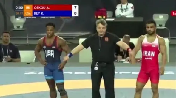 فیلم/ پیروزی علی اسکو بر حریف آمریکایی در زاگرب