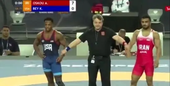 فیلم/ پیروزی علی اسکو بر حریف آمریکایی در زاگرب