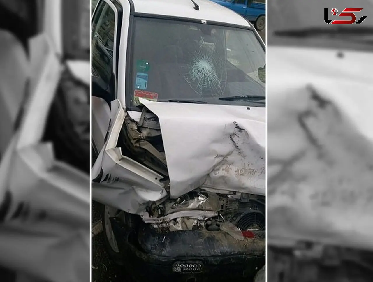 وحشت دانش آموزان کرمانشاهی از تصادف سرویس مدرسه +عکس