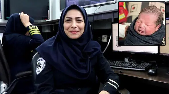 مامای قهرمان بابلی: پیشنهاد دادم نام نوزاد را «کوروش» بگذارند گفت عبدالله می گذاریم / سال 99 هم پسر 2 ساله‌ای را نجات دادم + فیلم
