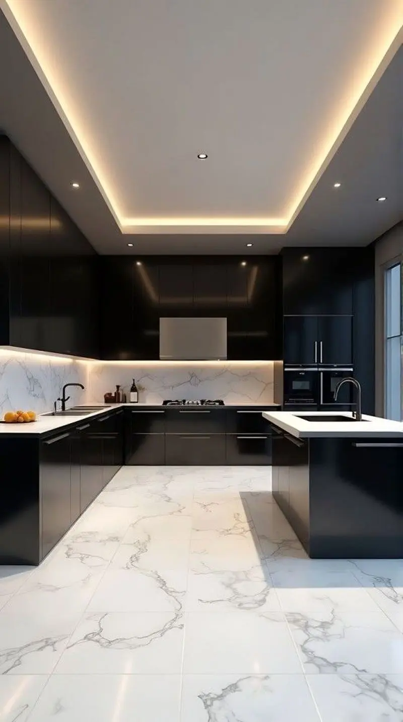 کابینت سفید مشکی | جدیدترین و شیک ترین مدل کابینت سفید مشکی ۲۰۲۶ از کلاسیک تا مدرن که عروس های باسلیقه طرفدارشن!