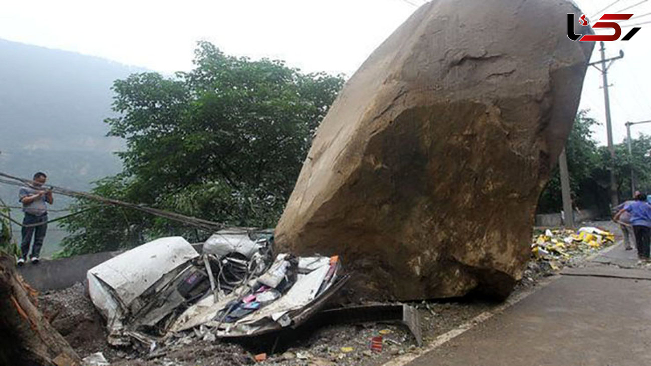 سقوط سنگ در جاده فشم جان راننده 20ساله را گرفت 