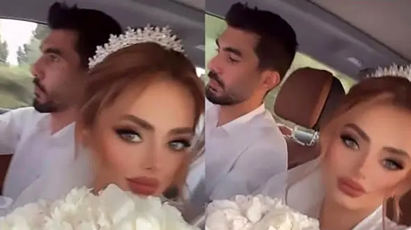 فیلم / رونمایی از عروسی رضا شکاری بازیکن پرسپولیس با زن زیبای روسی اش بعد عروسی آرام جعفری و بابک انصاری / چه لباس عروس زیبای ایرانی ای ...