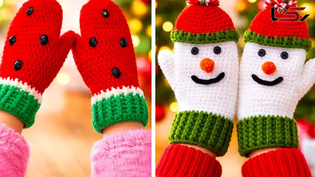 دستکش های بافتنی شیک و رنگی برای زمستان؛ 15 مدل فانتزی خاص