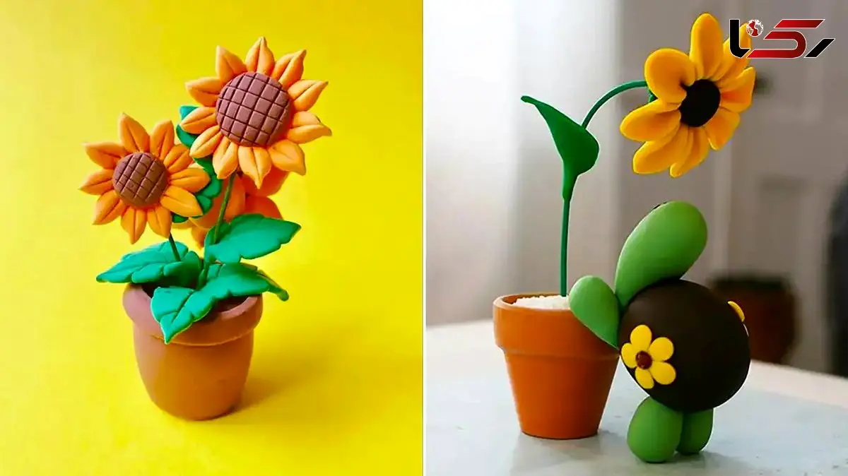 15 مدل خاص گلدان گل خمیری؛ تغییر جذاب دکور خانه