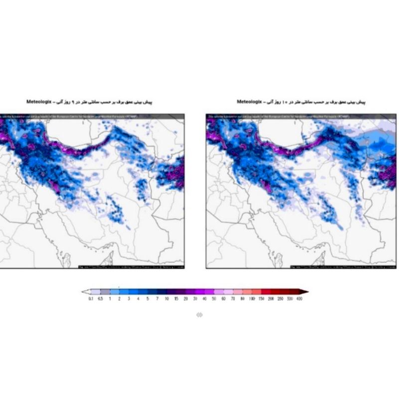 بارش ۱۰ روز برف ایران را سفیدپوش می کند +اسامی استانهای برفی
