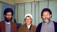 عکس سفر به ایام قدیم / «شهید بهشتی، شهید باهنر و رهبر انقلاب» سر سفرۀ غذا؛ سال 1359