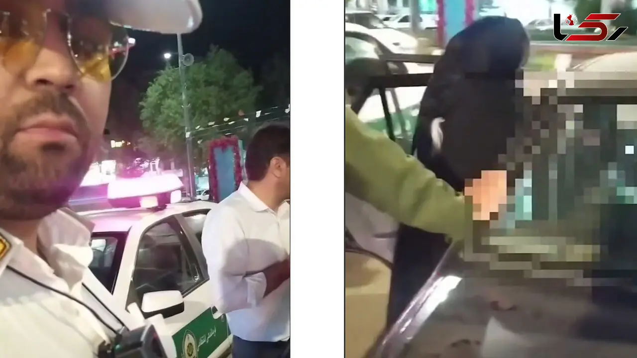 فیلم نجات جان راننده زن بعد از تشنج پشت فرمان ماشین با اقدام سریع پلیس راهور و فراجا
