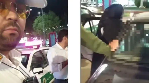 فیلم نجات جان راننده زن بعد از تشنج پشت فرمان ماشین با اقدام سریع پلیس راهور و فراجا
