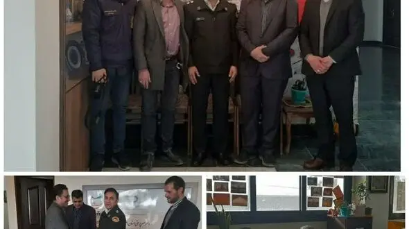 بازدید رئیس مرکز اطلاع‌رسانی فرماندهی انتظامی استان اصفهان از نمایندگی رکنا در اصفهان 
