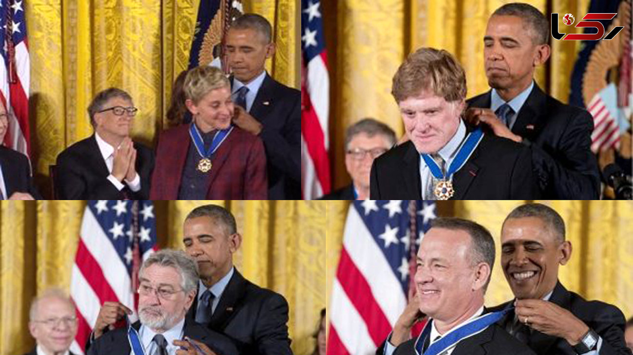 کدام ستاره ها از اوباما مدال گرفتند؟ +تصاویر