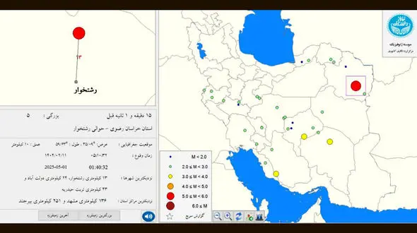 رشتخوار لرزید/ مردم هراسان به خیابان‌ها گریختند