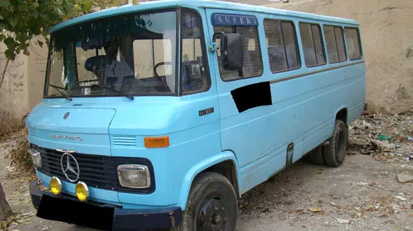 دردسر سرقت مینی بوس دولتی در کرمانشاه + عکس 